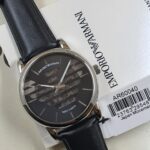 EMPORIO ARMANI Meccanico AR60040 Black Leather Watch