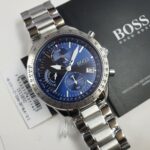 HUGO BOSS Pilot Silver Blue Dial Watch 1513850