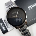 Hugo Boss Peak Silver Black Dial Watch 1513762