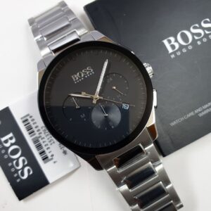 Hugo Boss Peak Silver Black Dial Watch 1513762