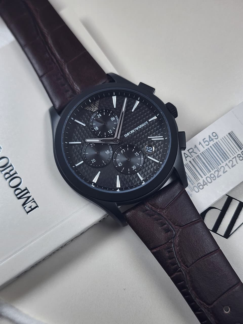 WhatsApp Image 2026-02-17 at 6.01.03 PM Emporio Armani AR11549 Brown Leather Watch