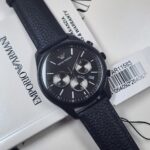 Emporio Armani AR11583 Black Leather Watch