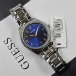 Guess Luna Silver Blue Dial Ladies Watch GW0735L1