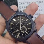 Machine Chronograph Brown Leather Watch FS6101