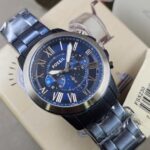 Fossil Grant Chronograph Blue Stainless  Steel Watch FS5230