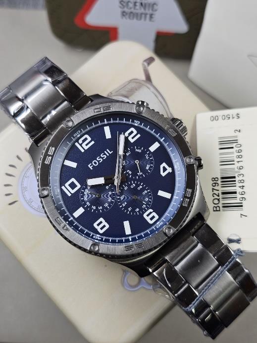 26 Fossil BQ2798 Brox Multifunction Smoke Stainless Steel Watch - Image 1