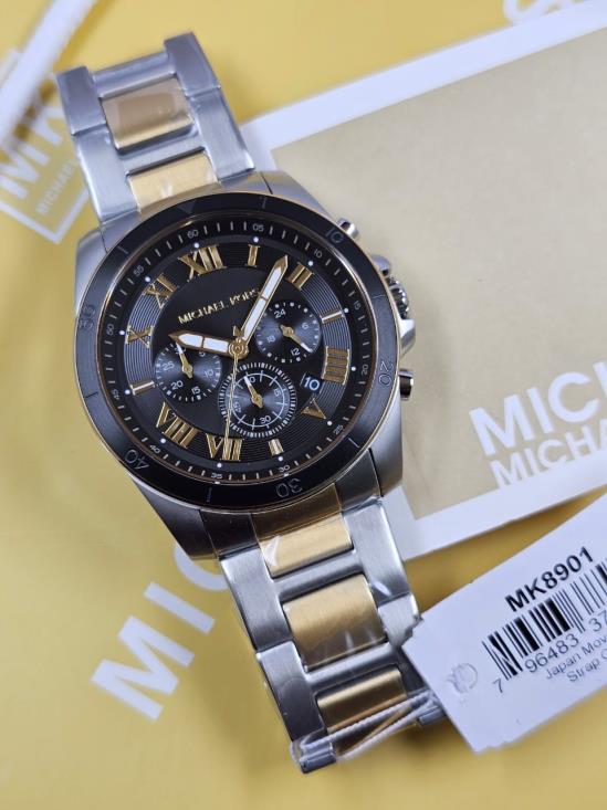 28 Michael Kors Alek Chronograph Two-Tone Men’s Watch MK8901 - Image 1