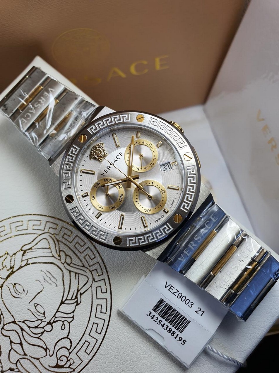 3 Versace Greca Logo Chronograph Quartz 43mm - Image 1
