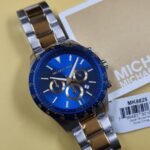 Michael Kors Layton Chronograph Two-Tone Blue Dial Men’s Watch MK8825