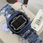 Fossil FS5896 Retro Digital Blue Stainless  Steel Watch