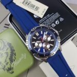 Fossil Garrett Chronograph Blue Silicone  Watch FS5709