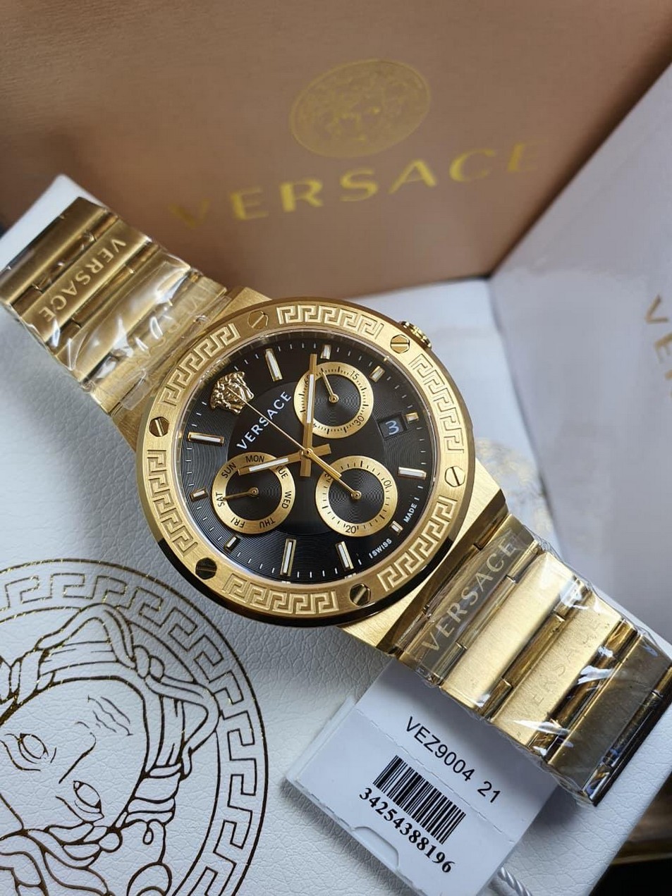 4 Versace Greca Logo Chronograph Quartz 43mm - Image 1