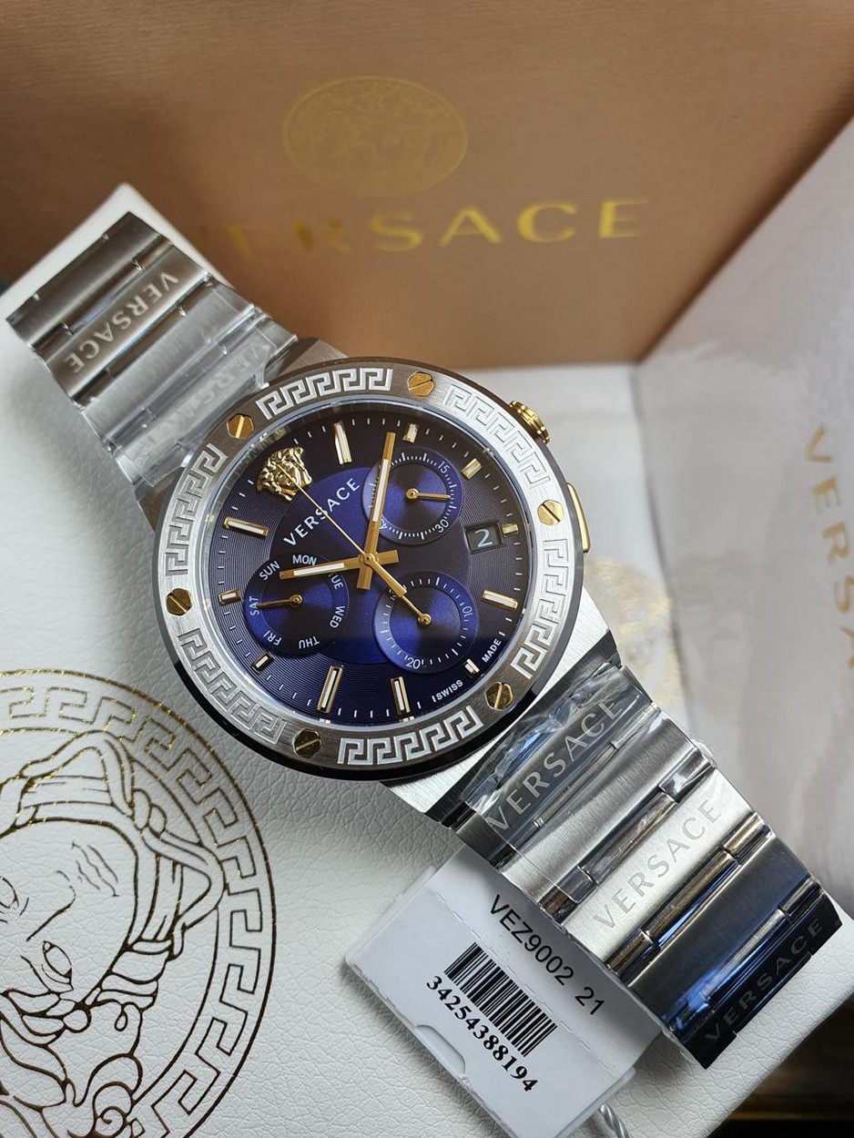 5 Versace Greca Logo Chronograph Quartz 43mm - Image 1