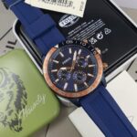 Fossil Bannon Multifunction Blue Silicone  Watch BQ2498
