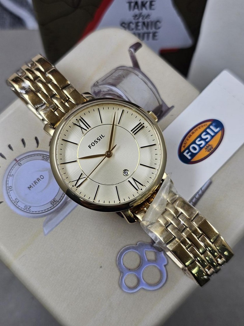 8 Fossil Jacqueline Gold-Tone Dial Ladies Watch ES3434 - Image 1