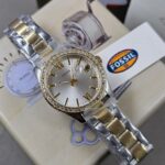 Scarlette Three-Hand Date Two-Tone  Stainless Steel Watch ES4319