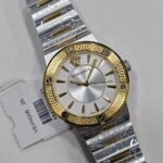 Versace Greca Logo Quartz Silver Dial  Two-Tone Stainless Steel Watch  VEVH00620