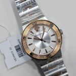 Versace Greca Logo Quartz White Dial  Two-Tone Stainless Steel Watch  VEVH01020