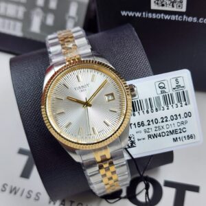 Tissot T-Classic Ballade Quartz 34mm Silver Dial  Two-Tone T156.210.22.031.00