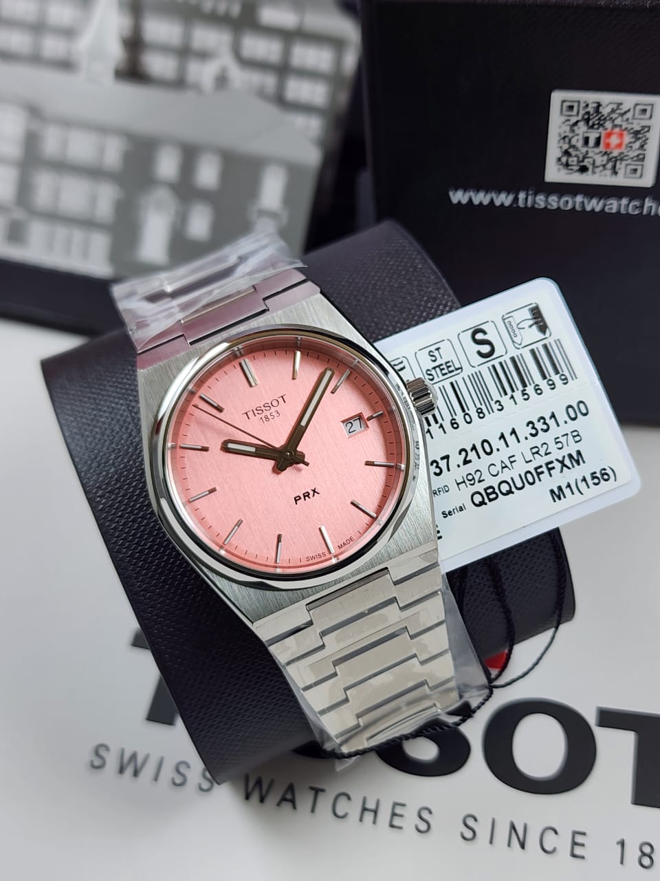 WhatsApp Image 2026-04-16 at 8.54.31 PM Tissot PRX Quartz Pink Dial Stainless Steel Watch T137.210.11.331.00 - Image 1