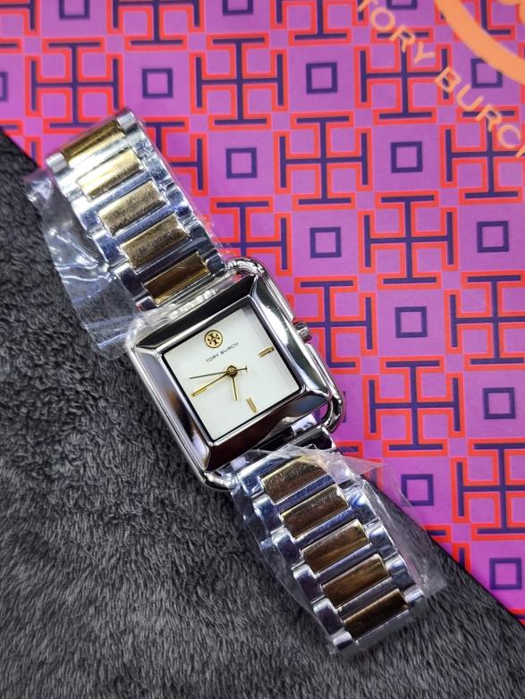 0 Tory Burch Small Kira Two-Tone Stainless Steel Women's Watch – TBW6027 - Image 1
