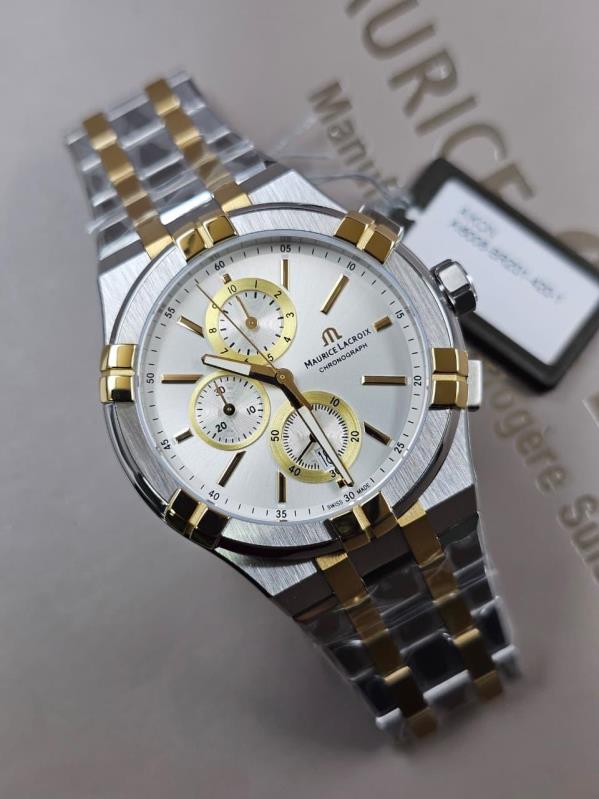 1 Maurice Lacroix AIKON Quartz Chronograph Duotone Watch - Image 1
