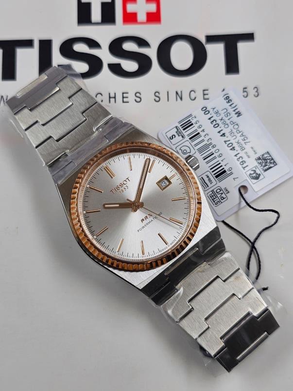 1 Tissot PRX Powermatic 80 Steel & 18K Gold Bezel - Image 1