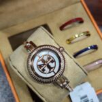 Tory Burch Miller Interchangeable Bezel Rose Gold-Tone Ladies Watch Set –  TBW4037