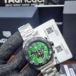 TAG Heuer Formula 1 Chronograph Quartz Green Dial Stainless Steel Men's  Watch