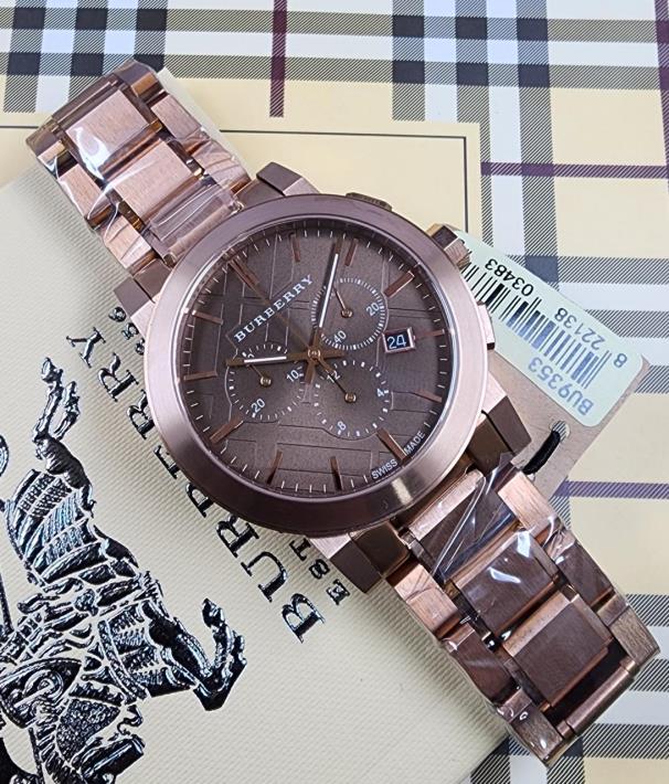 10 Burberry The City Chronograph Taupe Dial Watch - Image 1