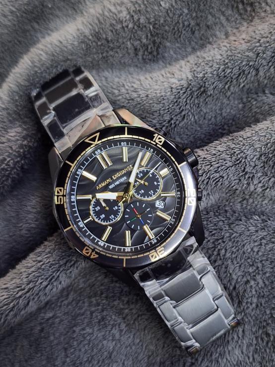 10 Armani Exchange Spencer Chronograph Black Ion-Plated Stainless Steel Men's Watch – AX1963 - Image 1