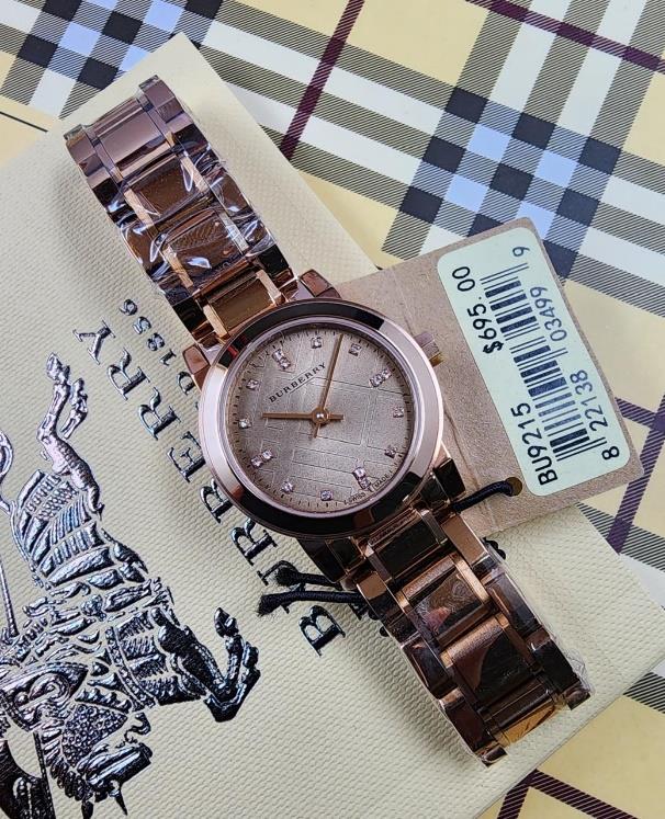 10 Burberry The City Diamond Rose Gold Watch - Image 1