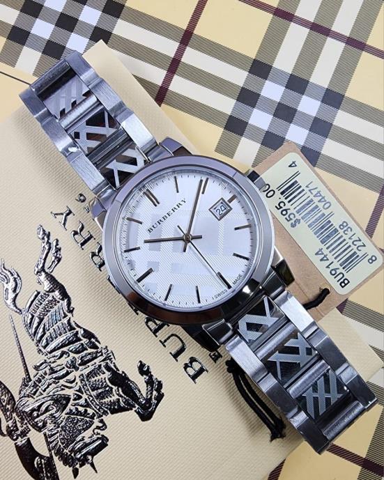 10 Burberry "The City" Silver Dial Stainless Steel Watch - Image 1