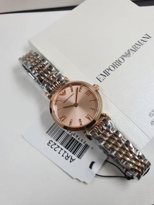 10 Emporio Armani Gianni T-Bar Two-Tone Stainless Steel Watch - Image 1