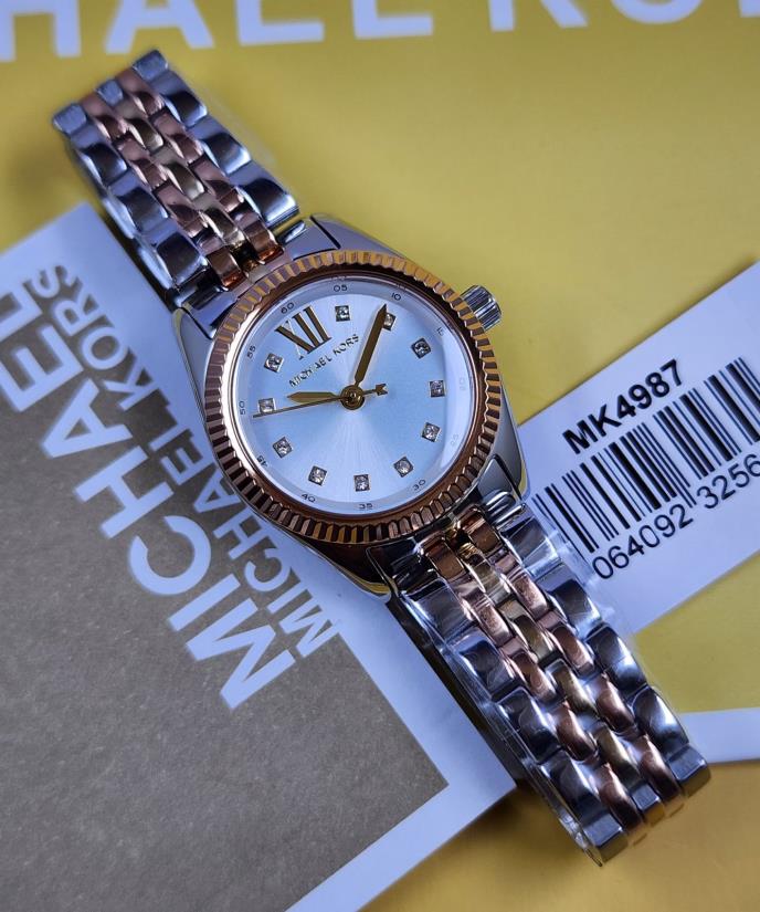 11 Michael Kors Mini Lexington Two-Tone Women's Watch – MK4987 - Image 1
