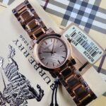 Burberry The City Rose Gold Stainless Steel  Beige Dial Quartz Watch