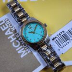 Michael Kors Mini Lexington Turquoise Dial Two-Tone Women's Watch –  MK7579