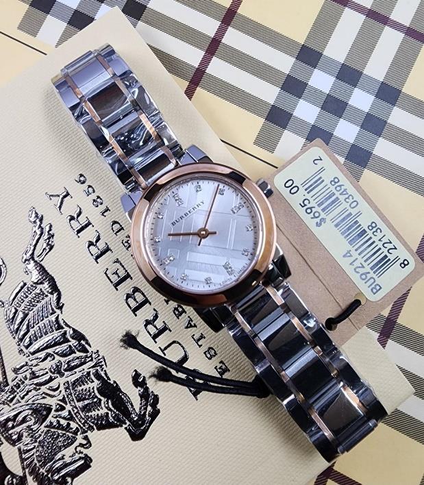 12 Burberry The City Diamonds Two-Tone Rose Gold Watch - Image 1