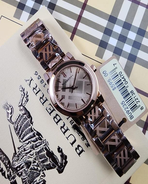 13 Burberry The City Petite Rose Gold Watch - Image 1