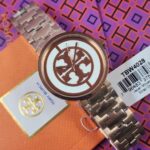 Tory Burch Miller Logo Rose Gold-Tone Stainless Steel Ladies Watch - TBW4028
