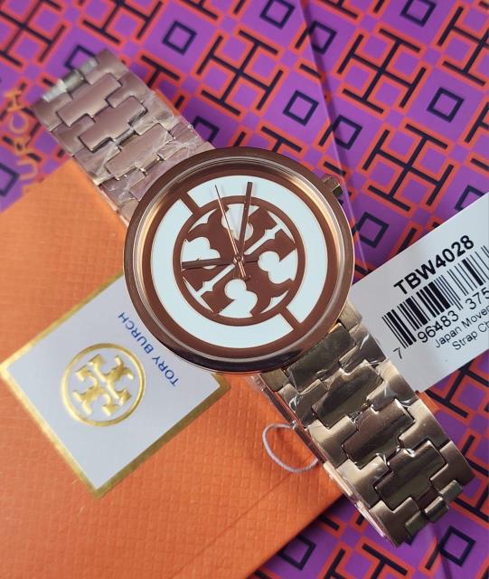 14 Tory Burch Miller Logo Rose Gold-Tone Stainless Steel Ladies Watch - TBW4028 - Image 1
