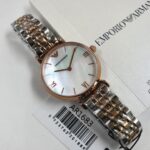 Emporio Armani Classic Two-Tone Mother of Pearl Watch