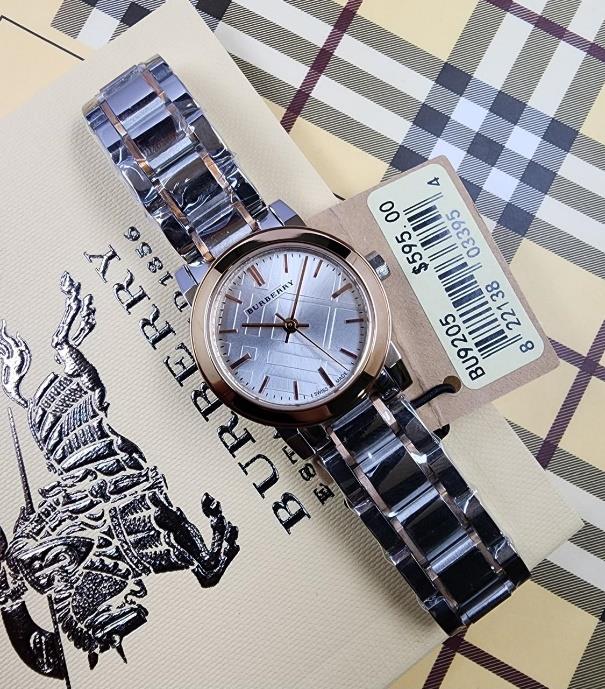 15 Burberry The City Two-Tone Silver Dial Watch - Image 1