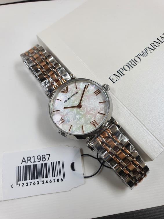 15 Emporio Armani Gianni T-Bar Two-Tone Stainless Steel Watch - Image 1