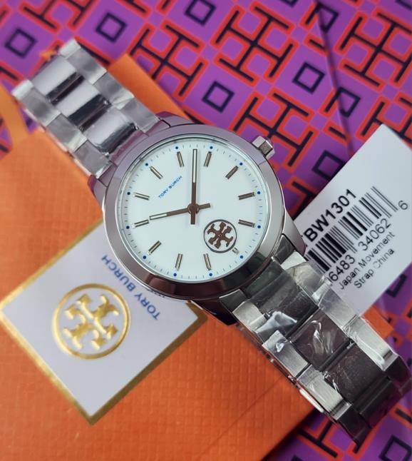 16 Tory Burch Collins Silver-Tone Stainless Steel Ladies Watch - TBW1301 - Image 1
