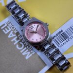 Michael Kors Mini Lexington Pink Dial Silver-Tone Women's Watch – MK4996
