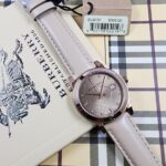 Burberry The City Diamond Rose Gold Case  with Leather Strap Watch