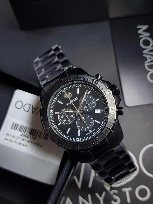 18 Movado Series 800 Chronograph Swiss Quartz Watch - Image 1