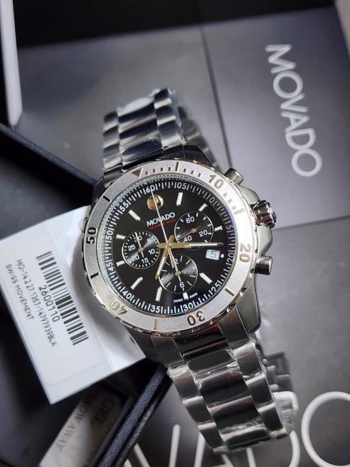 19 Movado Series 800 Chronograph Swiss Quartz Watch - Image 1