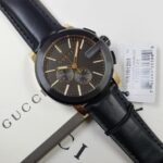 Gucci Grip Chronograph Black PVD Gold-Tone Men's Watch YA101203